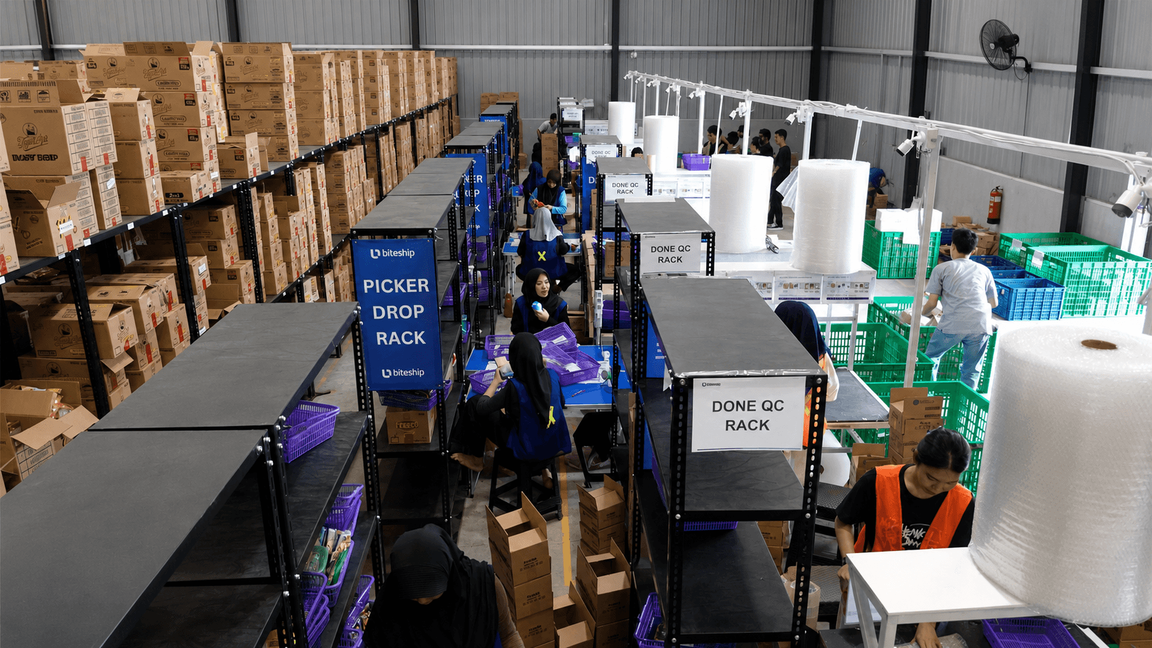 Biteship fulfillment warehouse for e-commerce brands