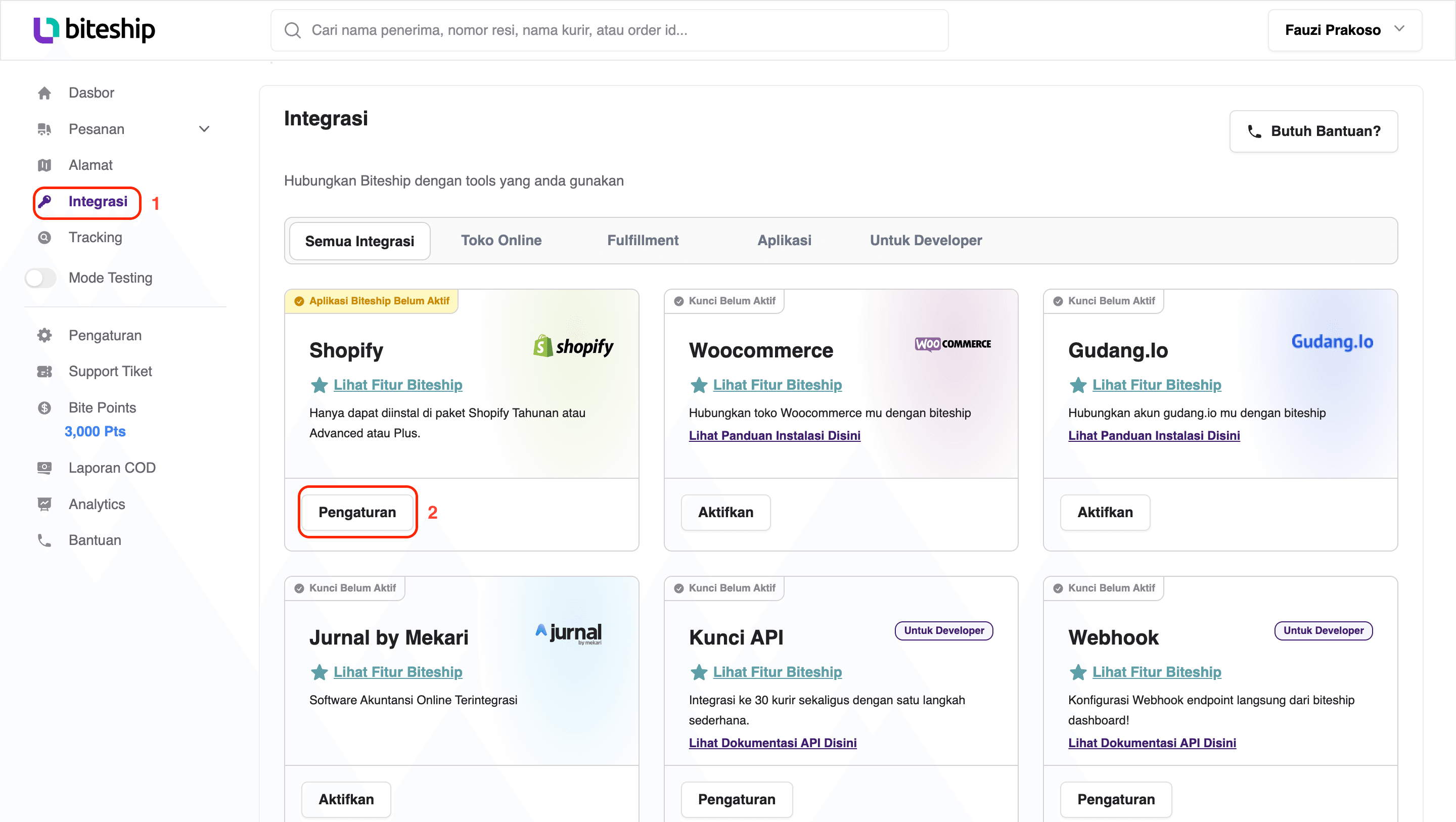 plugin pengiriman shopify