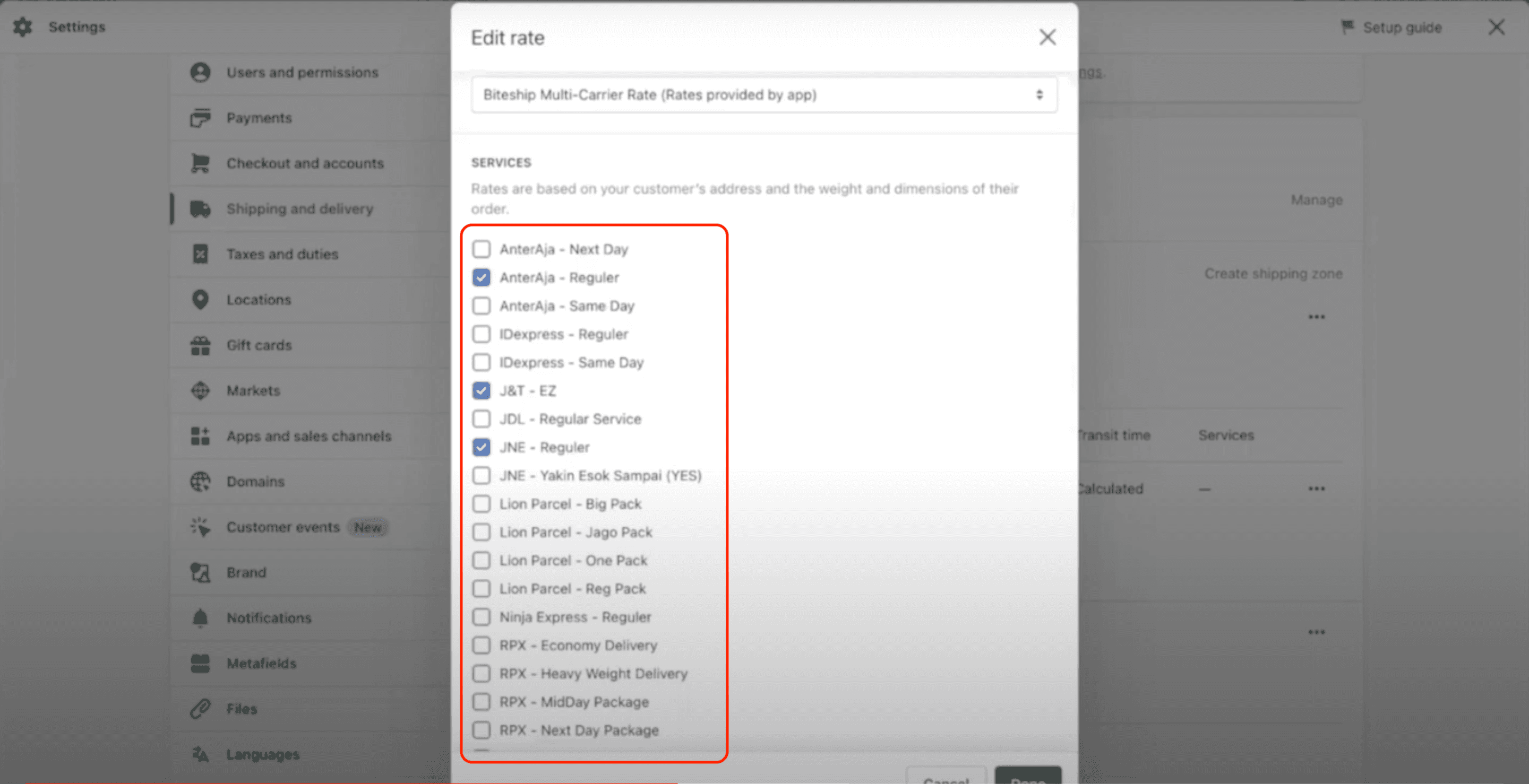 Cara Install Plugin Pengiriman dan Cek Ongkir di Shopify