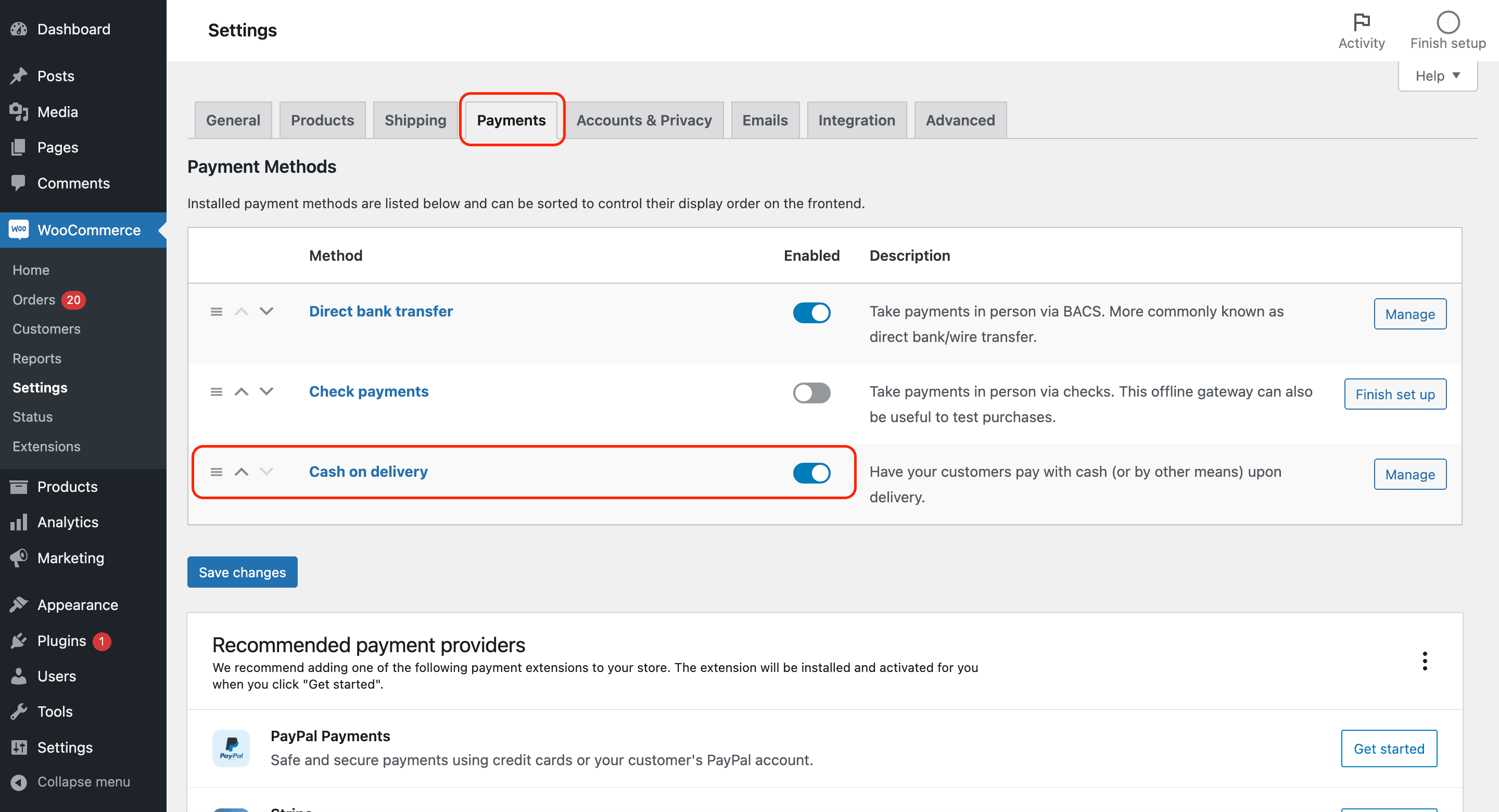 Cara Mengaktifkan Layanan COD di Website Woocommerce