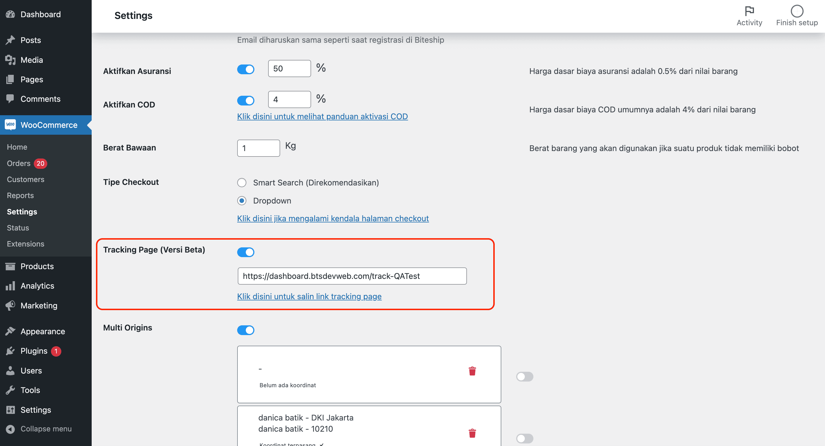 Cara Membuat Halaman Cek Resi di Website Woocommerce