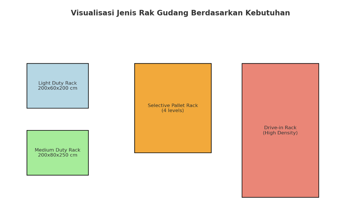 Visualisasi Rak Gudang